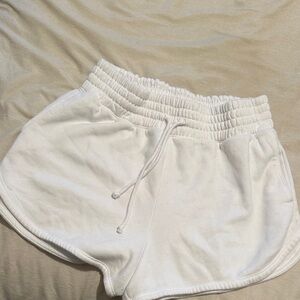 Abercrombie & Fitch white sweat Shorts